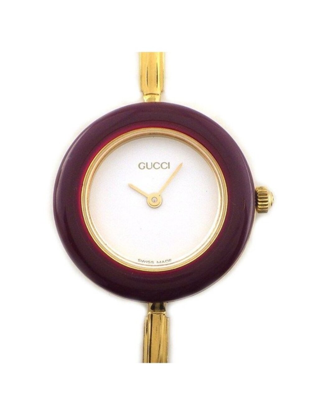 Gucci Watch Change Bezel 11/12.2 White Multicolor All 11 Colors Dial Quartz